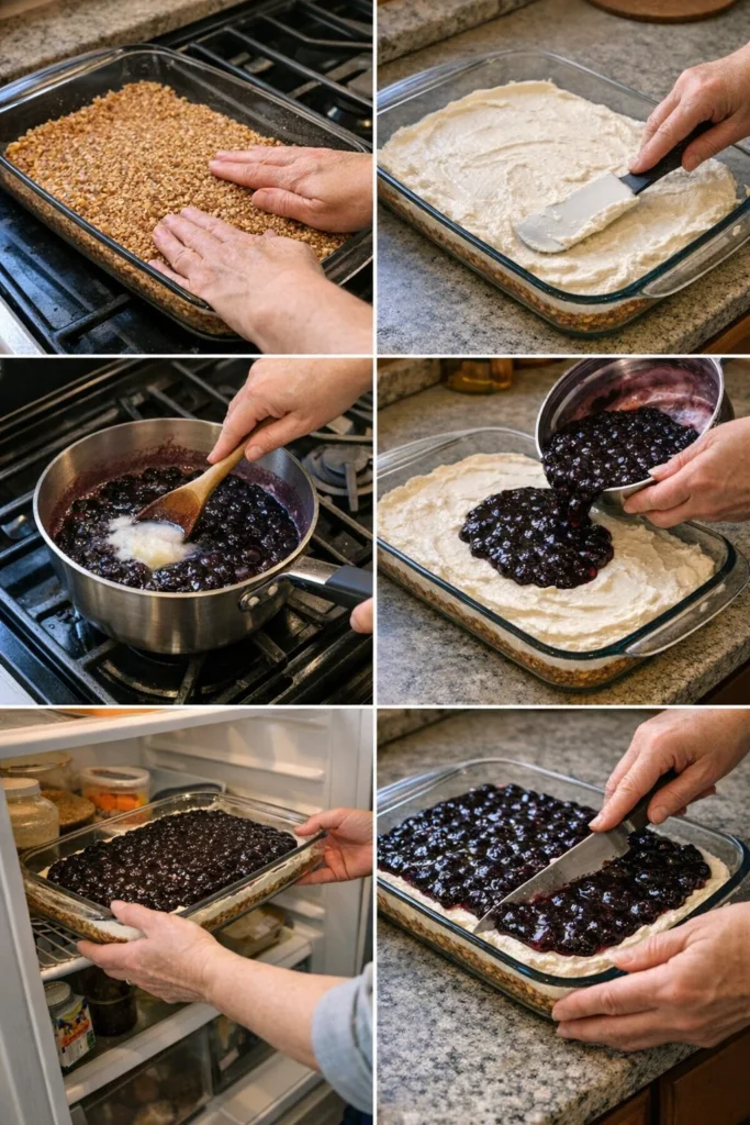 Blueberry Pretzel Salad Recipe – Easy No‑Bake Summer Dessert 8 Blueberry Pretzel Salad