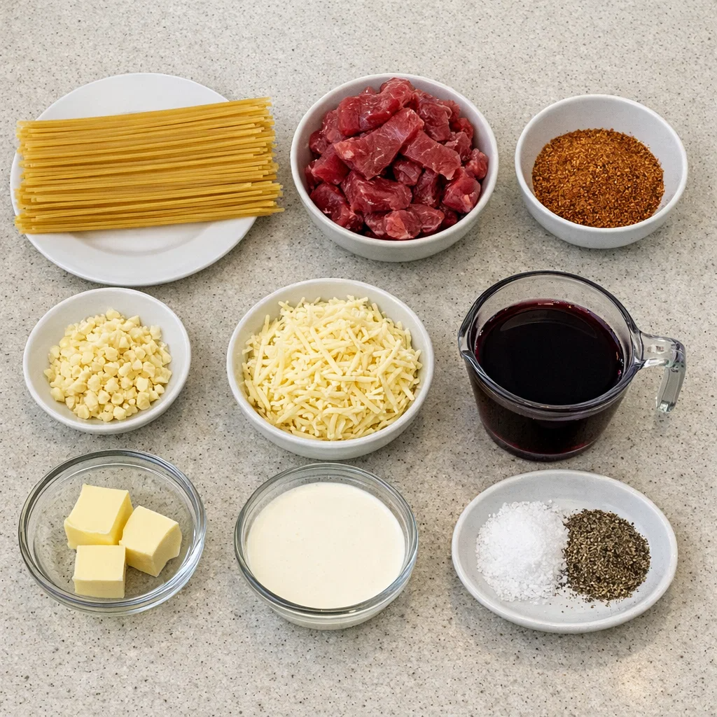 Bold & Creamy Cajun Beef Spaghetti