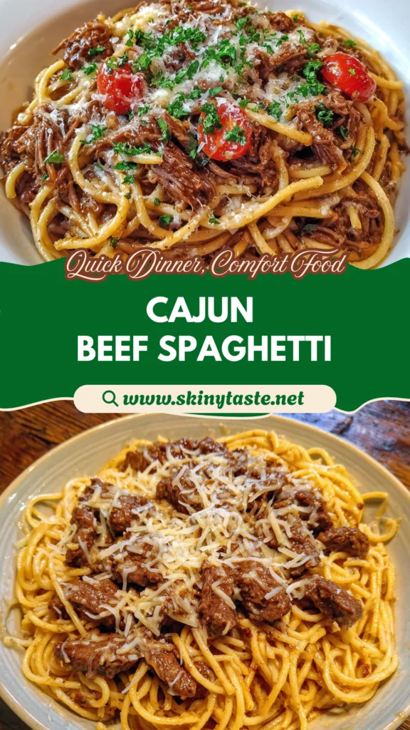 Bold & Creamy Cajun Beef Spaghetti