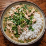 Brothy Miso Ginger Chicken with Rice