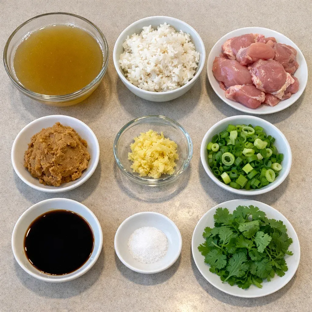 Brothy Miso Ginger Chicken with Rice – Easy Comforting Dinner Recipe 7 Brothy Miso Ginger Chicken with Rice