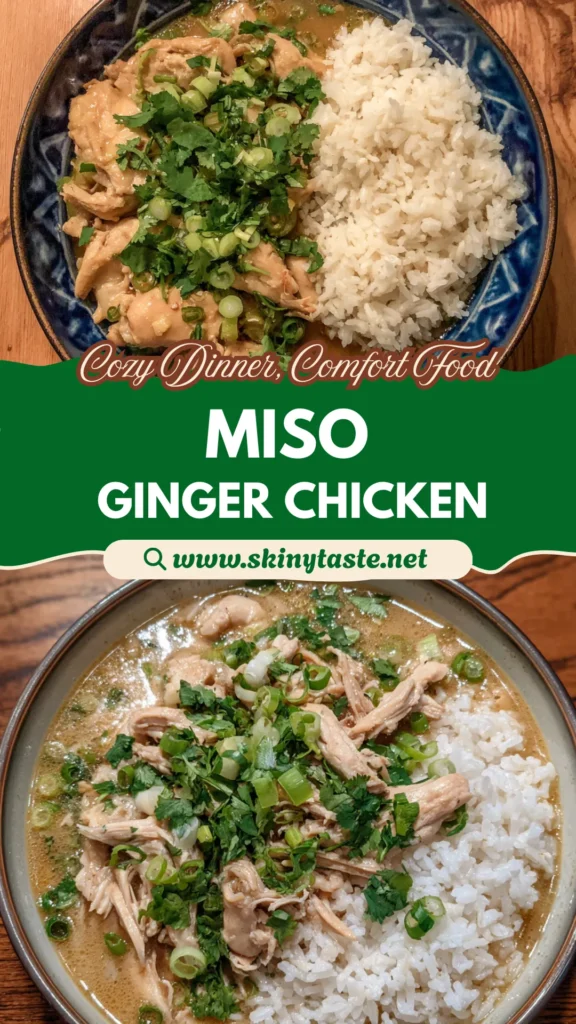 Brothy Miso Ginger Chicken with Rice – Easy Comforting Dinner Recipe 10 Brothy Miso Ginger Chicken with Rice