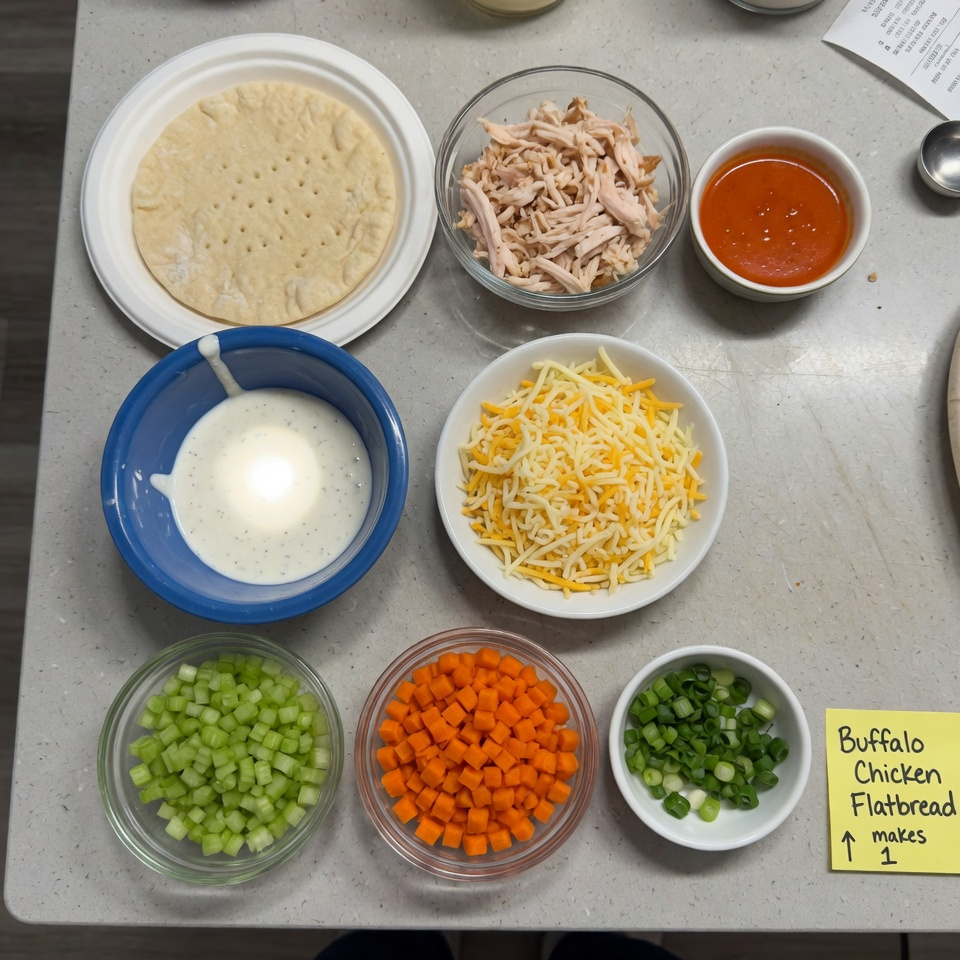 Buffalo Chicken Flatbread