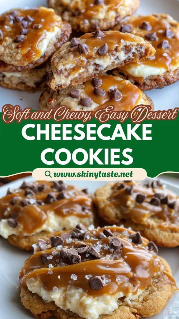 Irresistible Caramel Cheesecake Cookies – Soft, Chewy, Sweet Delight 10 Caramel Cheesecake Cookies