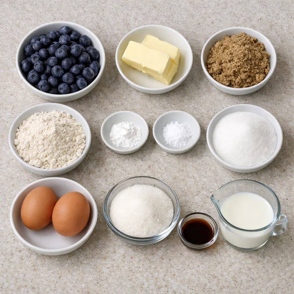 Caramelized Blueberry Upside Down Cake