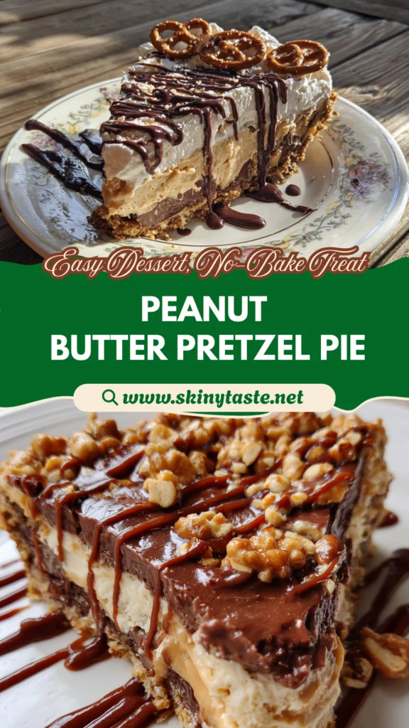 Chocolate Peanut Butter Pretzel Pie – Easy No‑Bake Dessert 10 Chocolate Peanut Butter Pretzel Pie