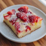 Classic Lemon Bars with Strawberries