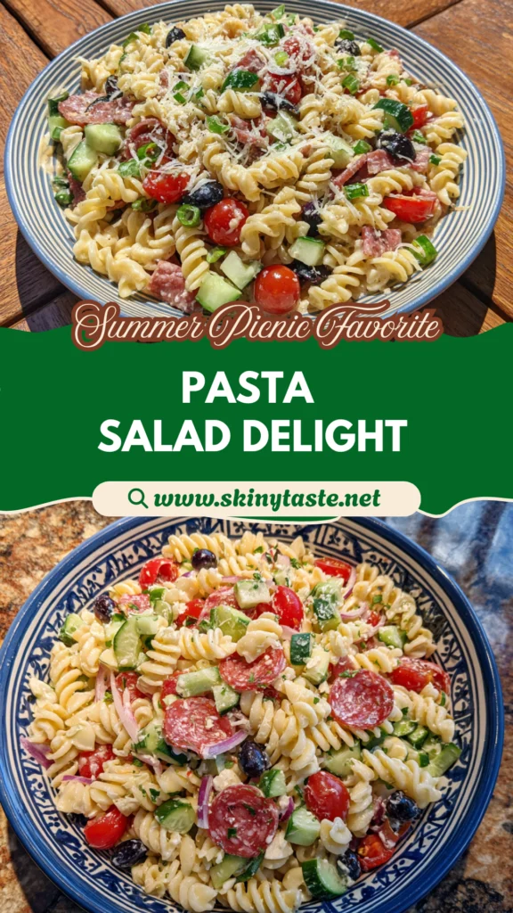 Classic Pasta Salad for a Crowd