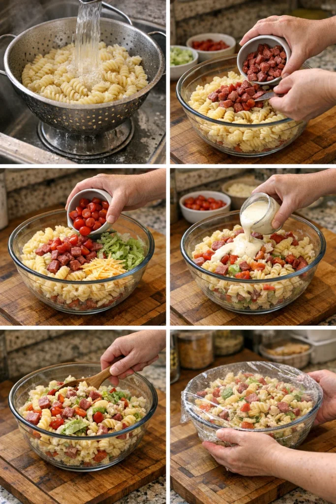 Club Sandwich Pasta Salad