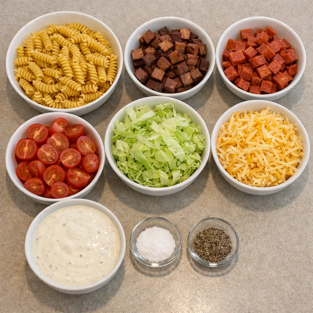 Club Sandwich Pasta Salad