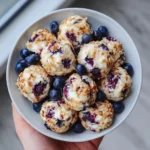 Creamy Blueberry Cheesecake Protein Balls