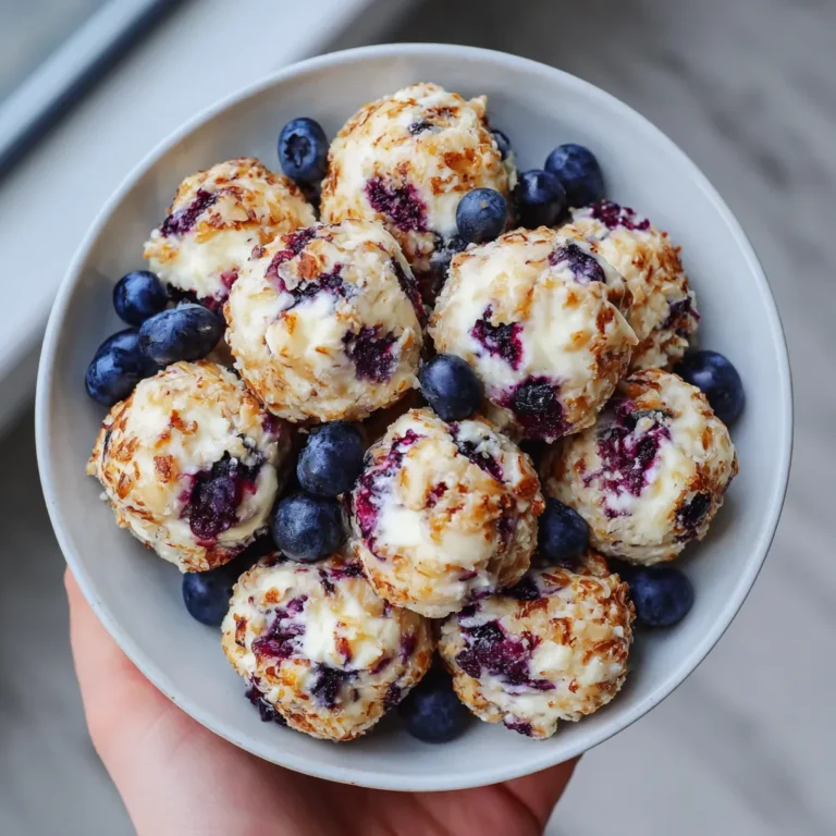Creamy Blueberry Cheesecake Protein Balls