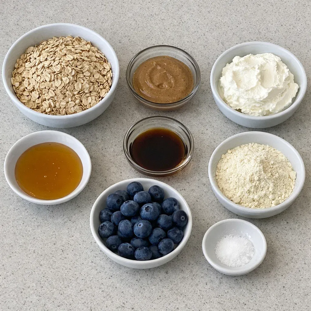 Creamy Blueberry Cheesecake Protein Balls