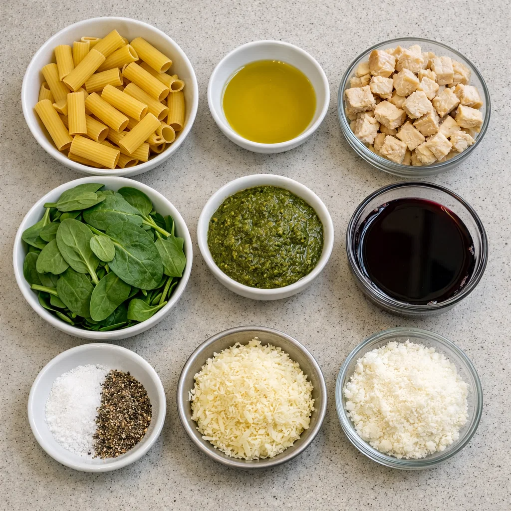 Creamy Chicken Pesto Pasta