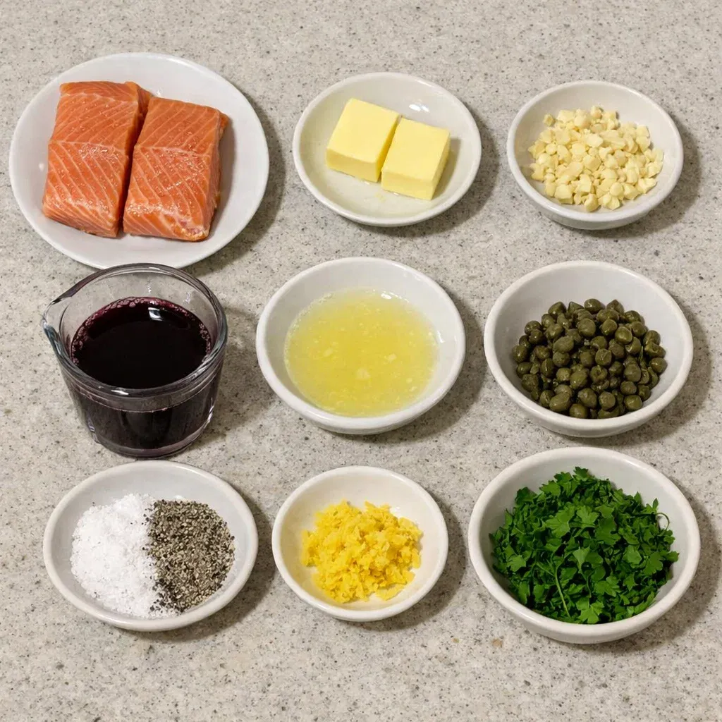 Creamy Lemon Garlic Salmon Piccata