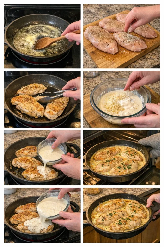 Creamy Parmesan Baked Chicken
