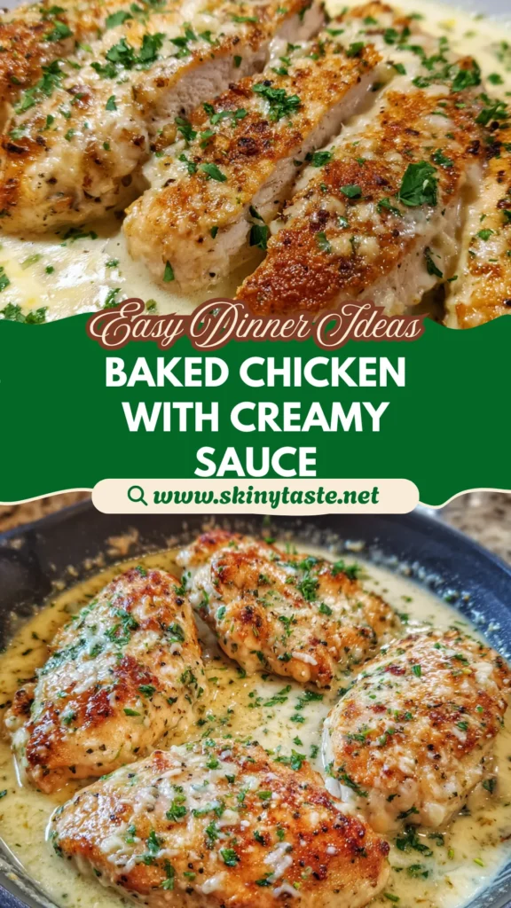 Creamy Parmesan Baked Chicken