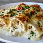Creamy White Chicken Enchiladas