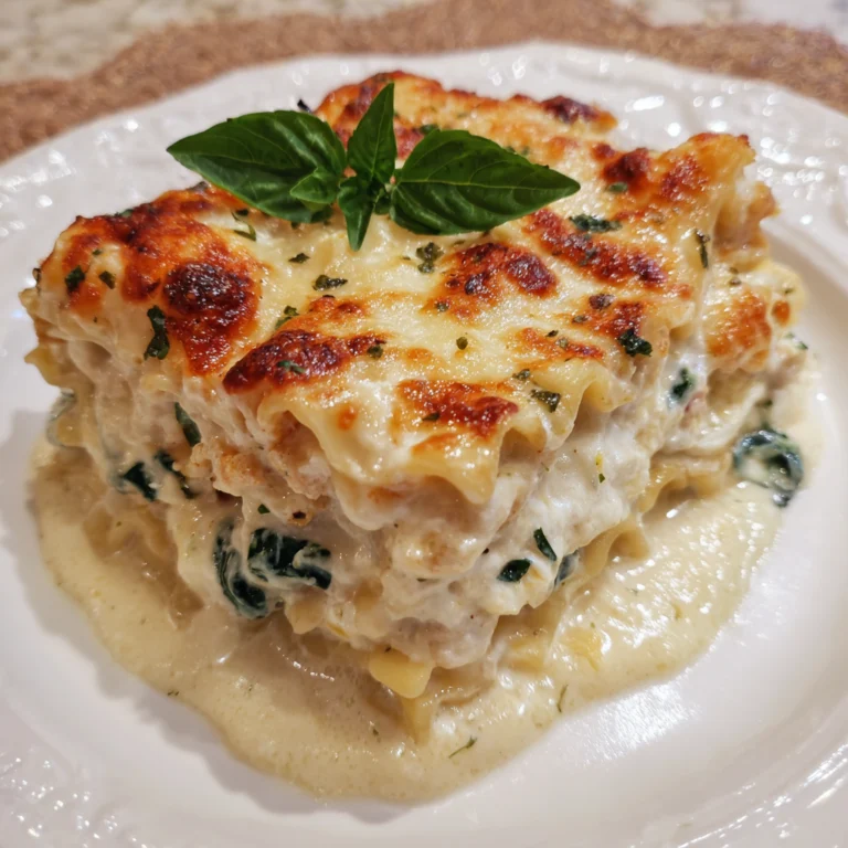 Creamy White Lasagna Delight