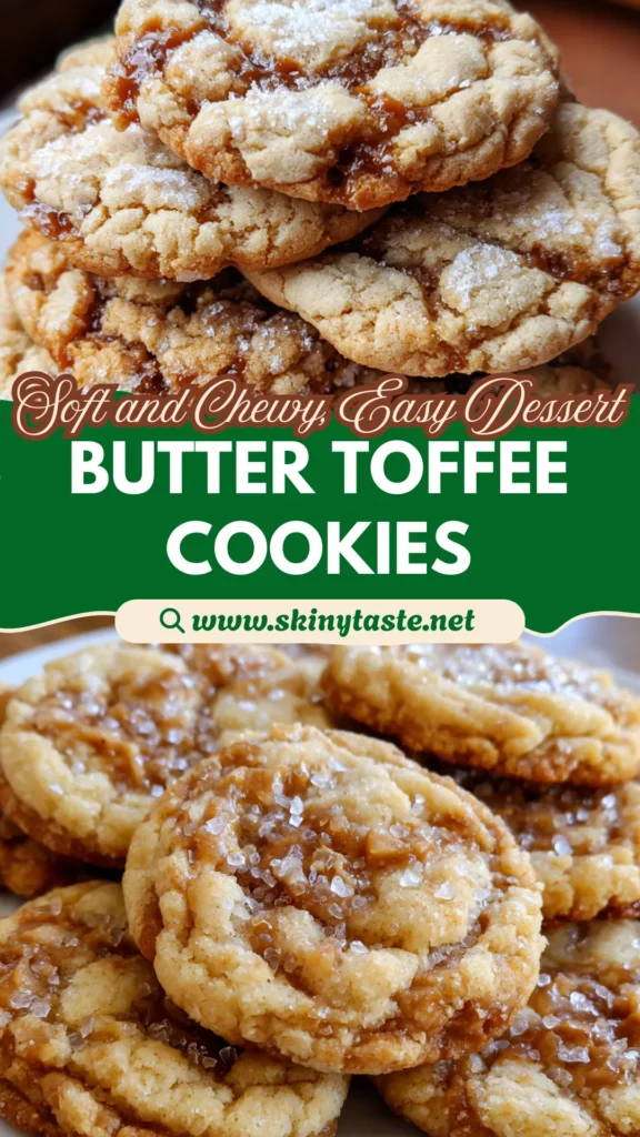 Crinkly Crackly Butter Toffee Sugar Cookies
