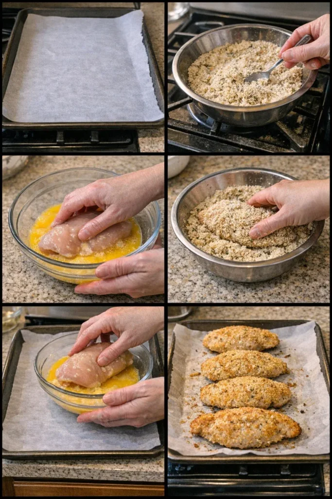 Crispy Baked Parmesan Chicken