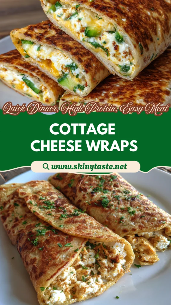 Crispy Cottage Cheese Flatbread Wraps