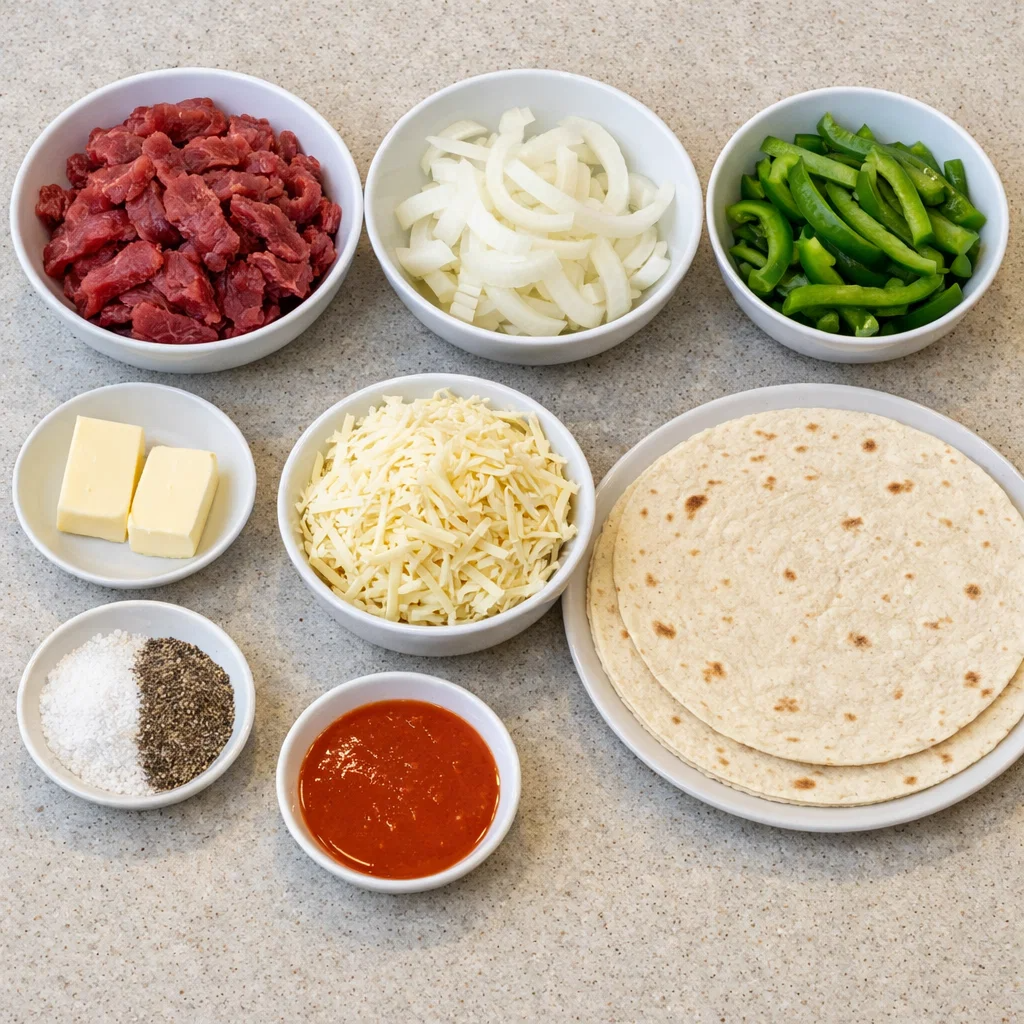 Crispy Philly Cheesesteak Grilled Wraps