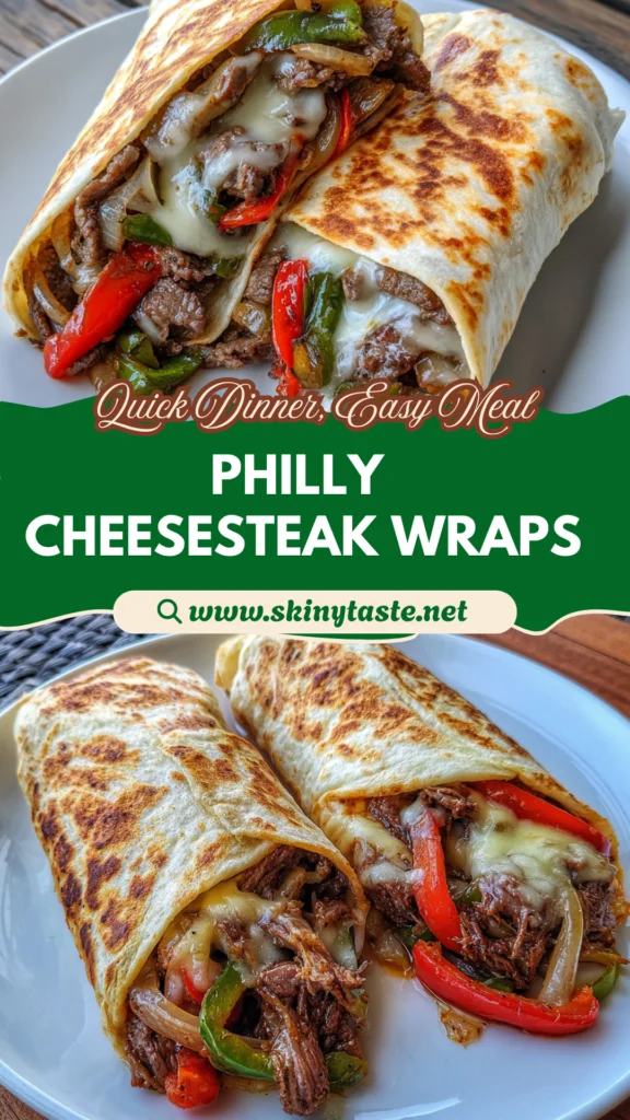 Crispy Philly Cheesesteak Grilled Wraps