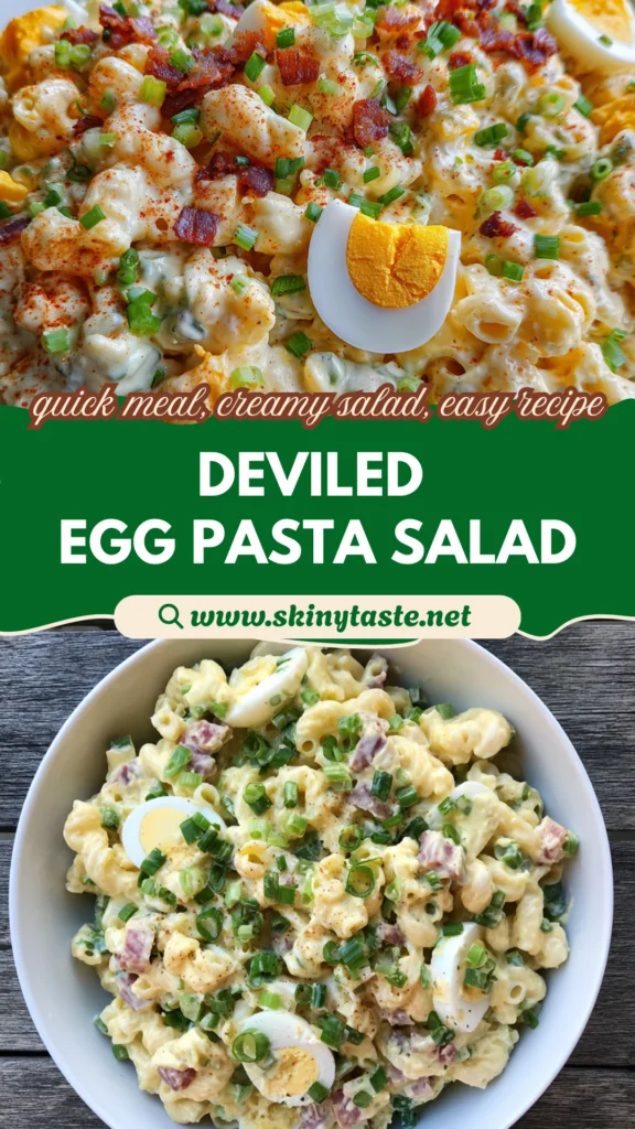 Creamy Deviled Egg Pasta Salad – Easy Picnic Recipe for 6 10 Deviled Egg Pasta Salad