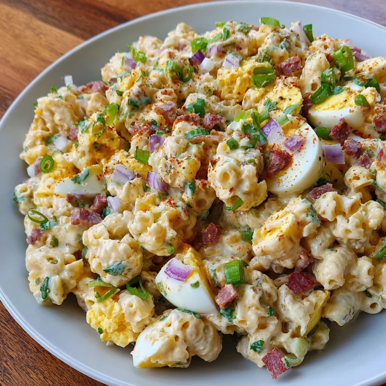 Deviled Eggs Pasta Salad