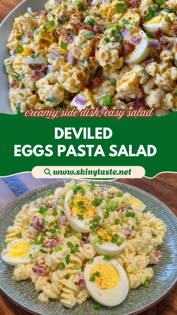 Deviled Eggs Pasta Salad