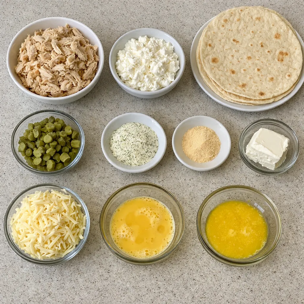 Dill Pickle Ranch Chicken Crunch Wrap Pie