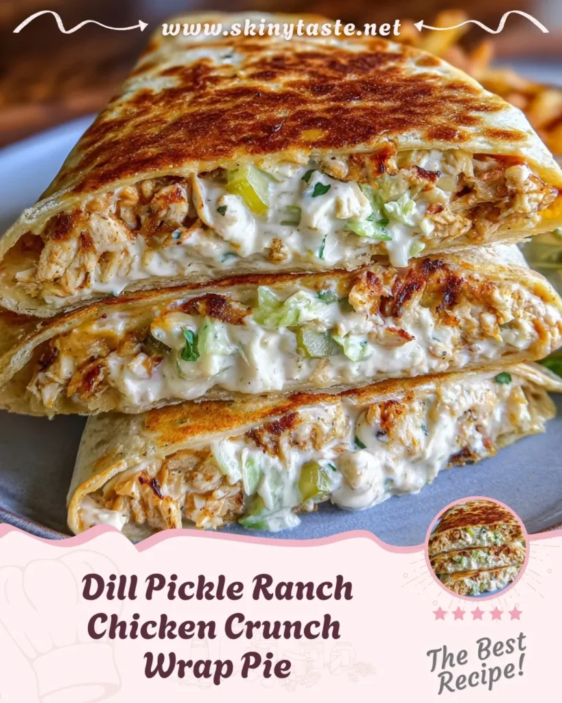 Dill Pickle Ranch Chicken Crunch Wrap Pie