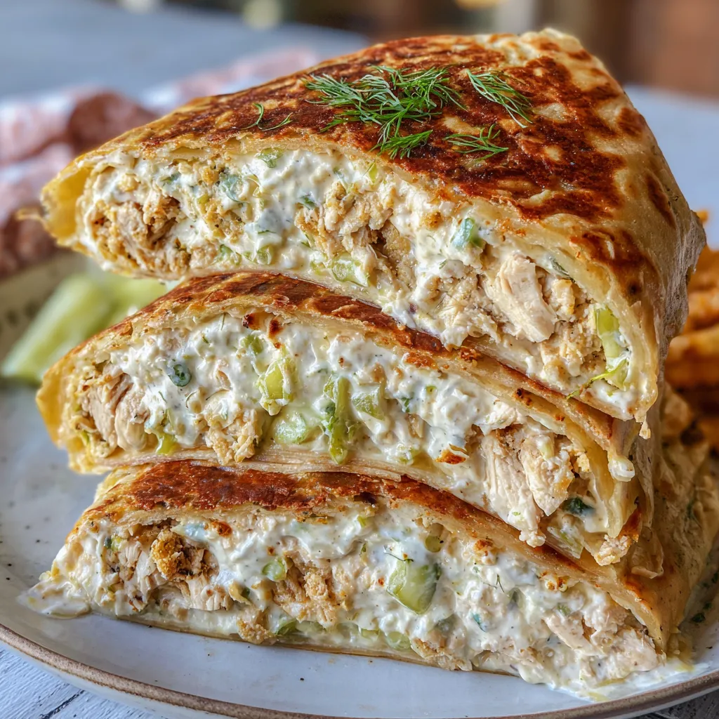 Dill Pickle Ranch Chicken Crunch Wrap Pie