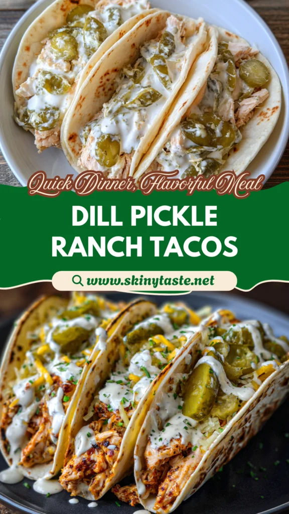 Dill Pickle Ranch Smash Chicken Tacos