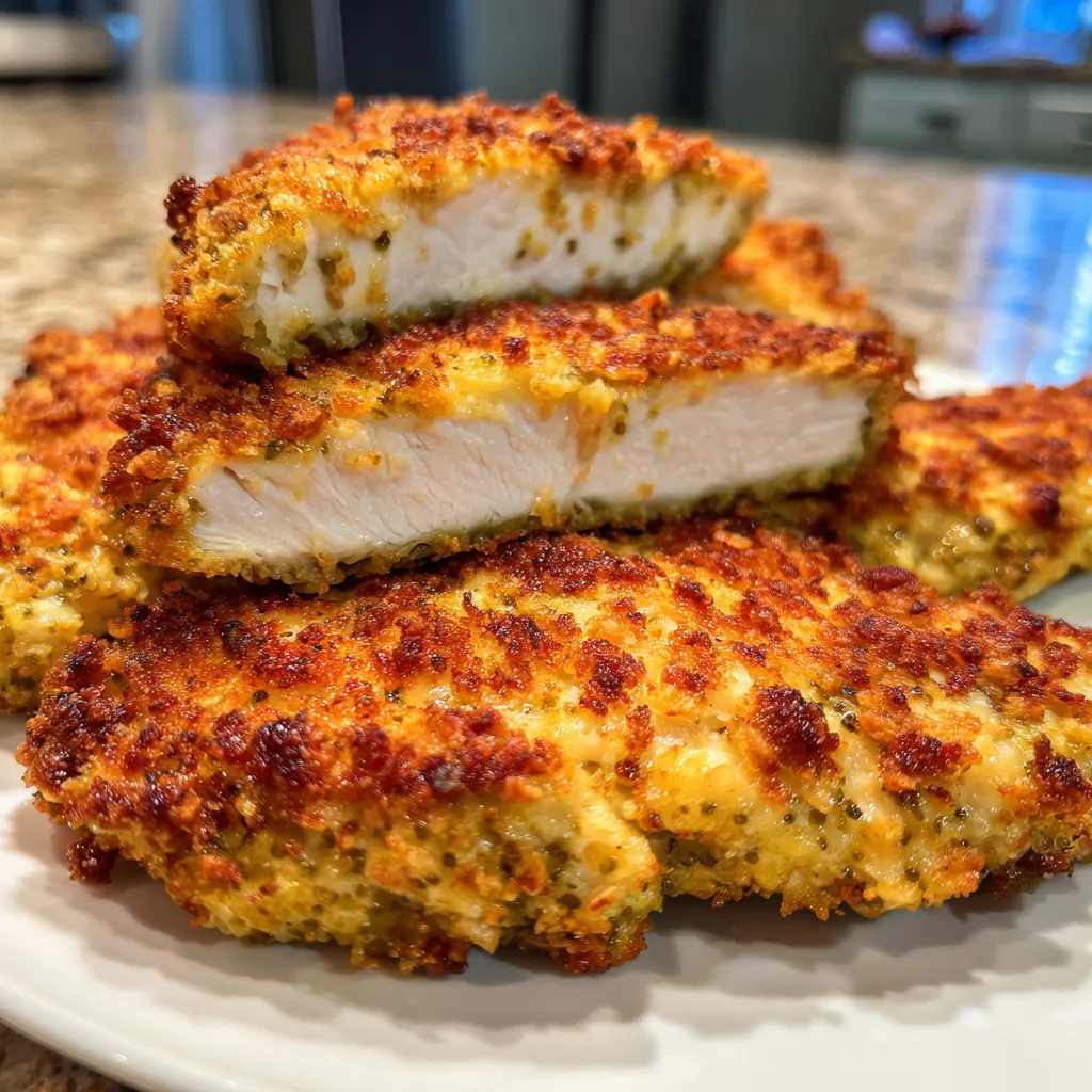 Dill pickle crusted chicken