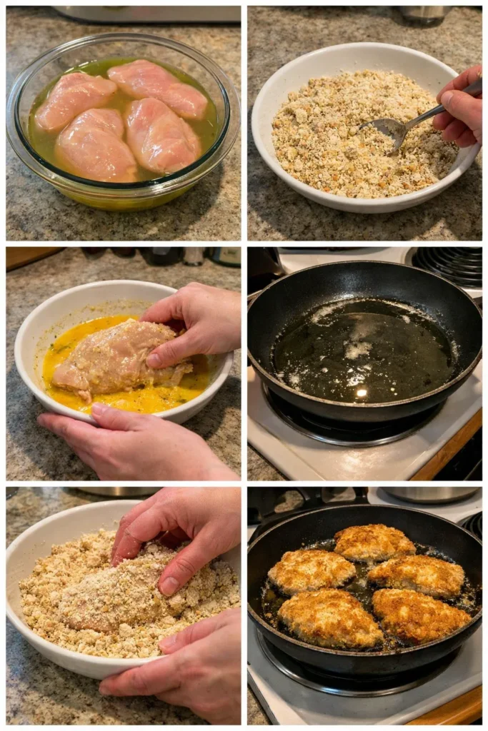 Dill pickle crusted chicken