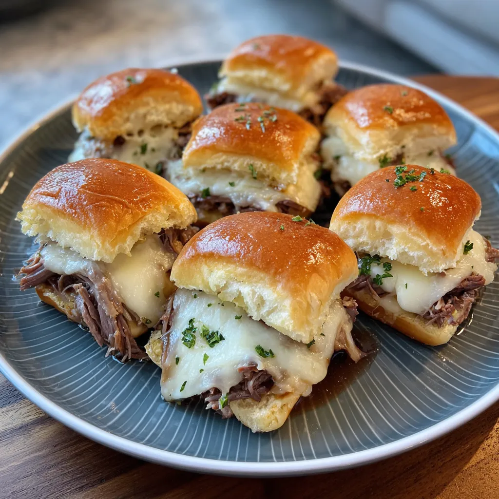 Easy French Dip Sliders - Quick Beef Mini Sandwiches for Dinner 9 Easy French Dip Sliders