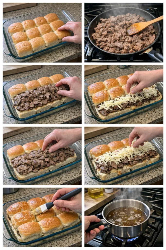 Easy French Dip Sliders - Quick Beef Mini Sandwiches for Dinner 8 Easy French Dip Sliders