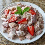 Easy Strawberry Shortcake Puppy Chow