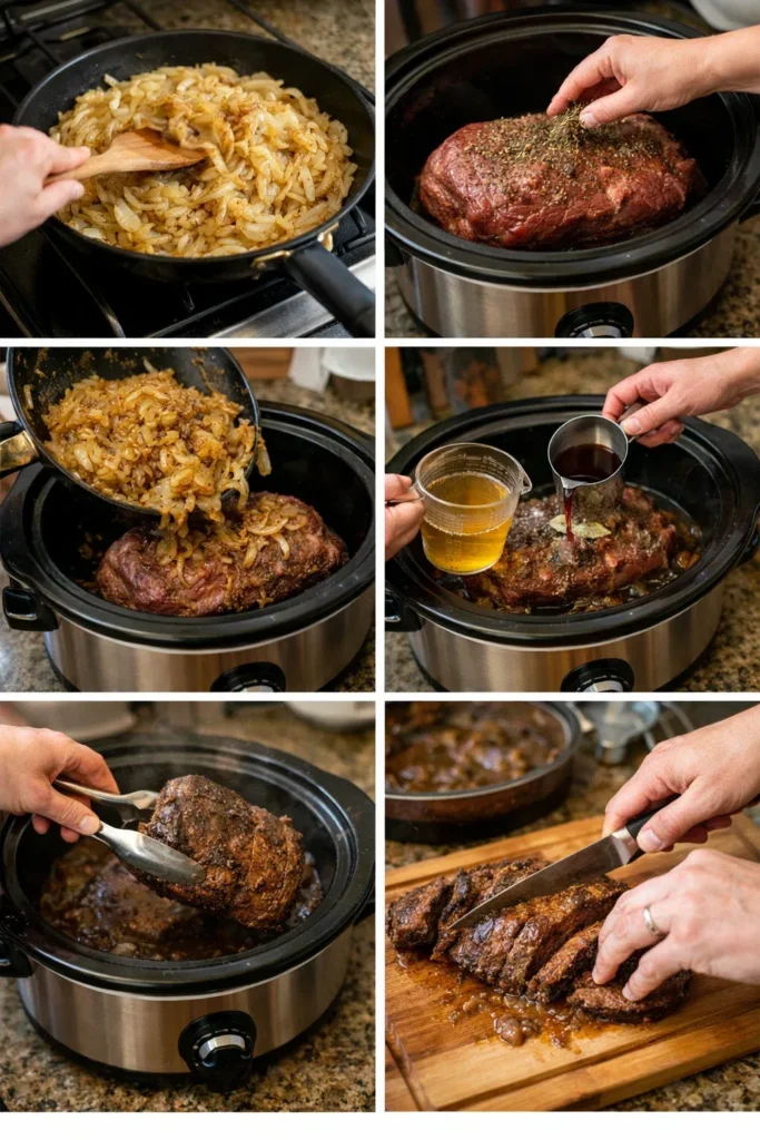 French Onion Pot Roast – Easy Slow Cooker Comfort Food for Dinner Toni 8 French Onion Pot Roast