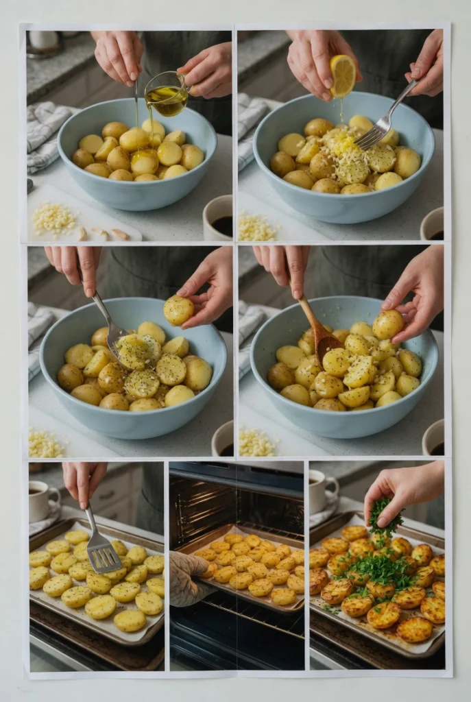 Greek Lemon Garlic Potatoes