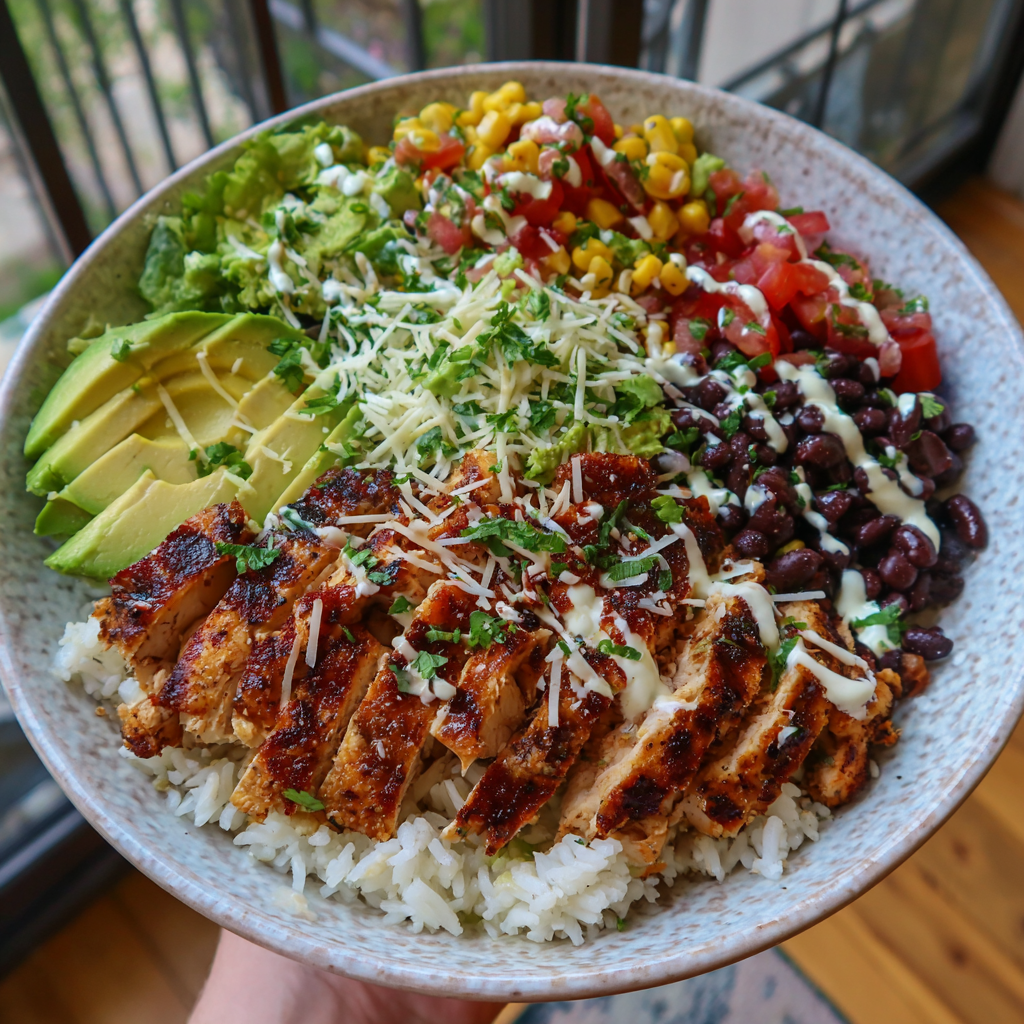 Grilled Chicken Burrito Bowls
