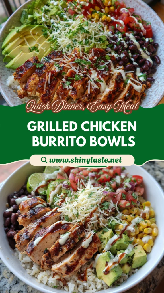 Grilled Chicken Burrito Bowls