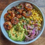 Grilled Shrimp Bowl with Avocado