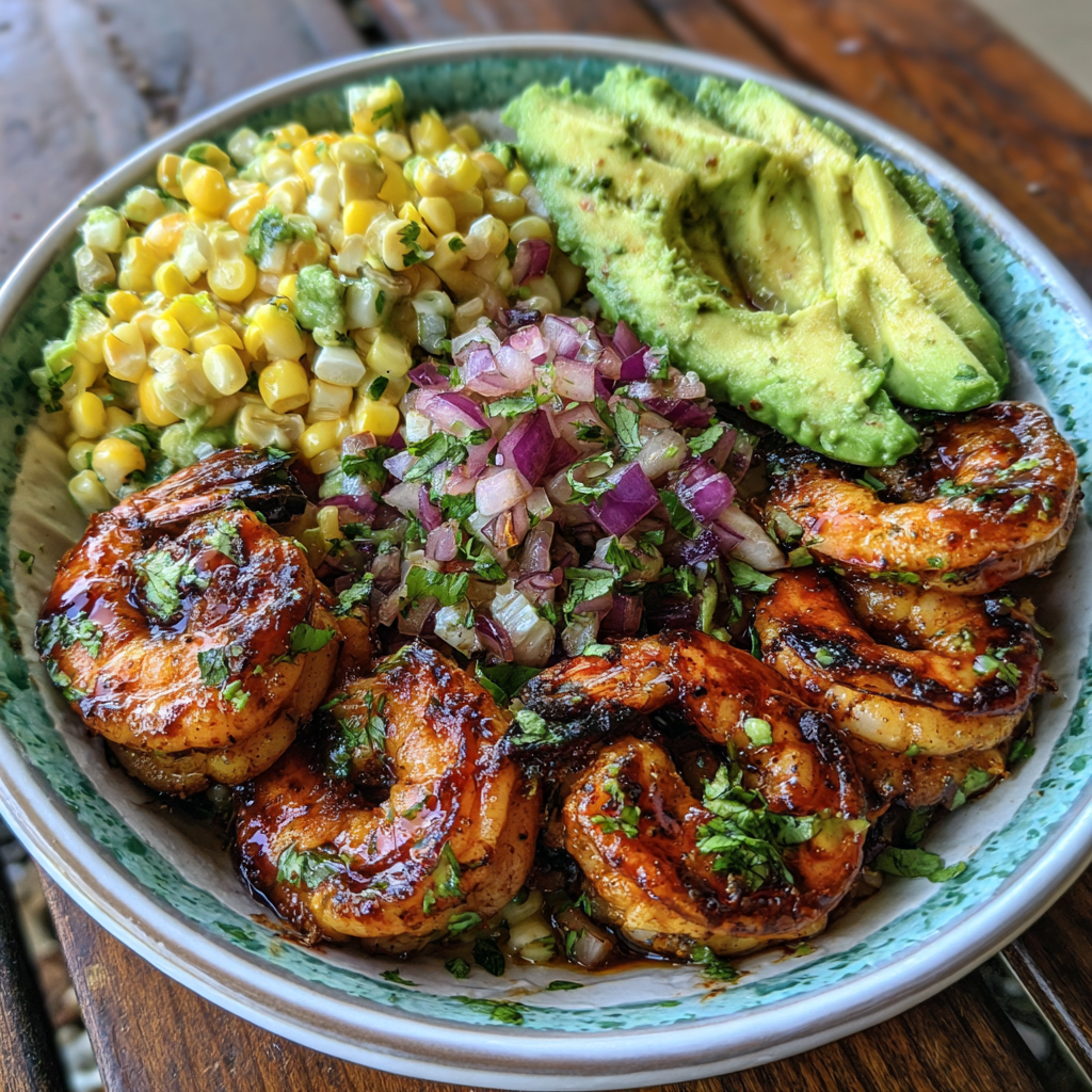 Grilled Shrimp Bowl with Avocado: Easy Summer Dinner Recipe for the Wh 9 Grilled Shrimp Bowl with Avocado