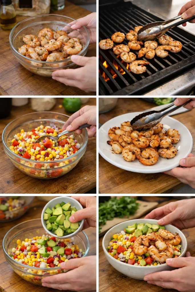 Grilled Shrimp Bowl with Avocado