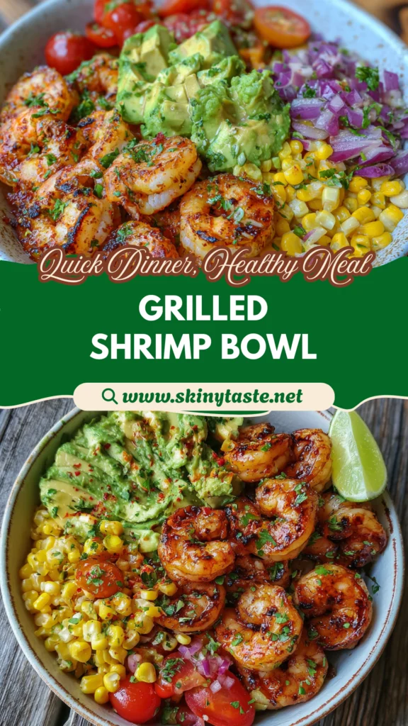 Grilled Shrimp Bowl with Avocado