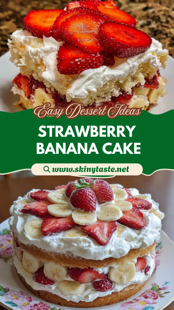 Half Strawberry Shortcake Half Banana Pudding Cake – Dessert Recipe 10 Half Strawberry Shortcake Half Banana Pudding Cake