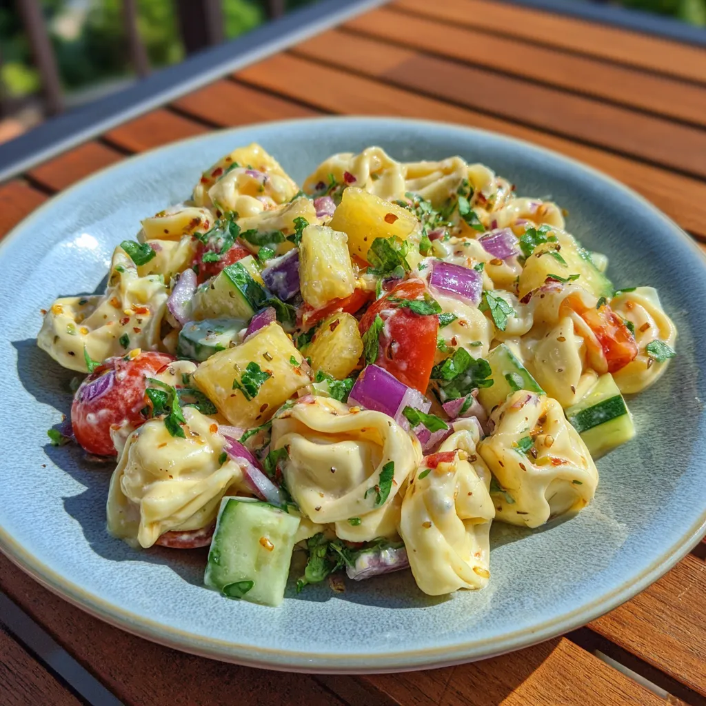 Hawaiian Tortellini Salad Recipe: Easy Fresh Summer Pasta Salad 9 Hawaiian Tortellini Salad